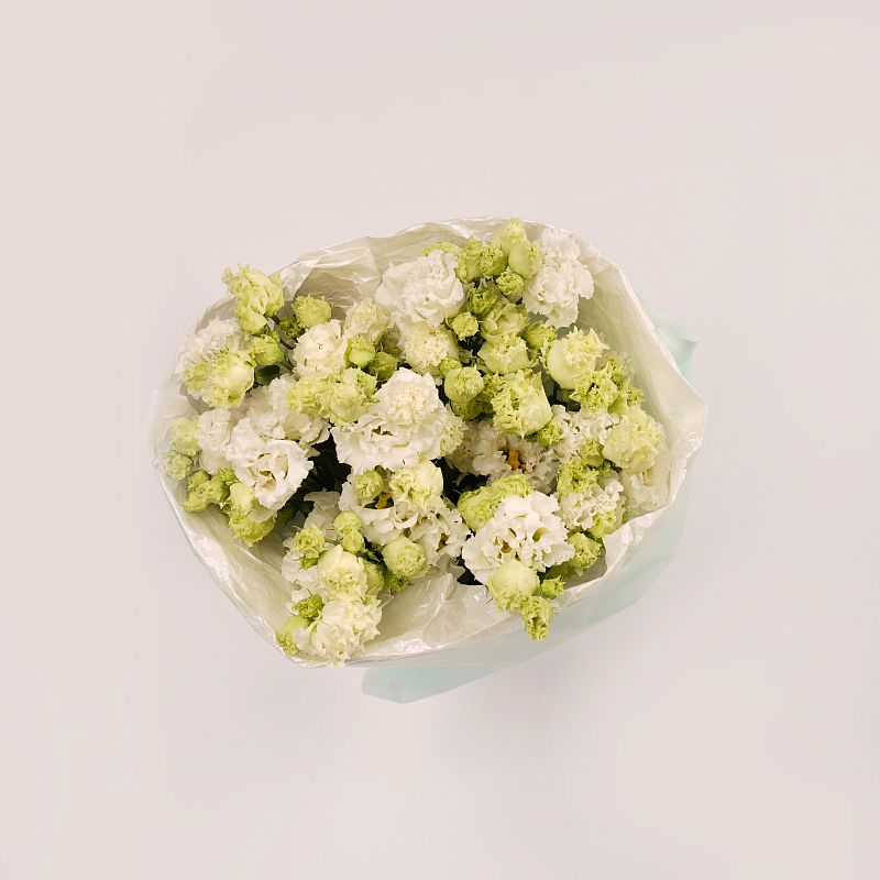 Белый лисиантус Алиса M фото