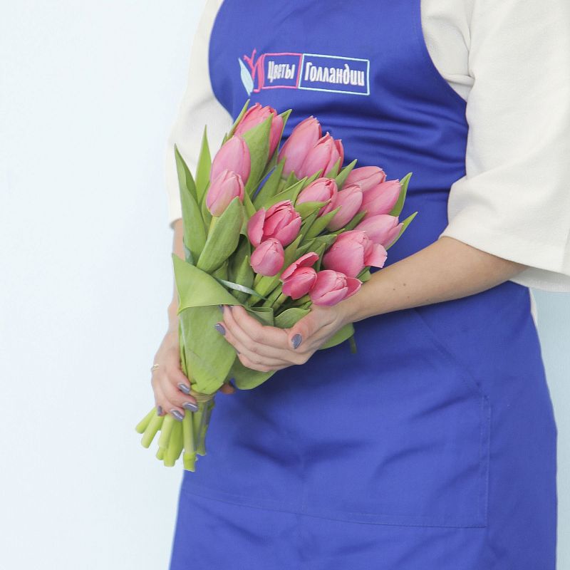 Букет розовых тюльпанов фото