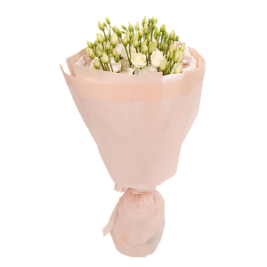 Букет из белого лисиантуса S