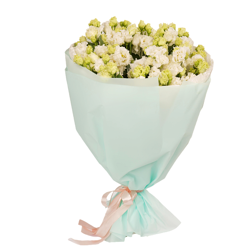 Белый лисиантус Алиса L фото