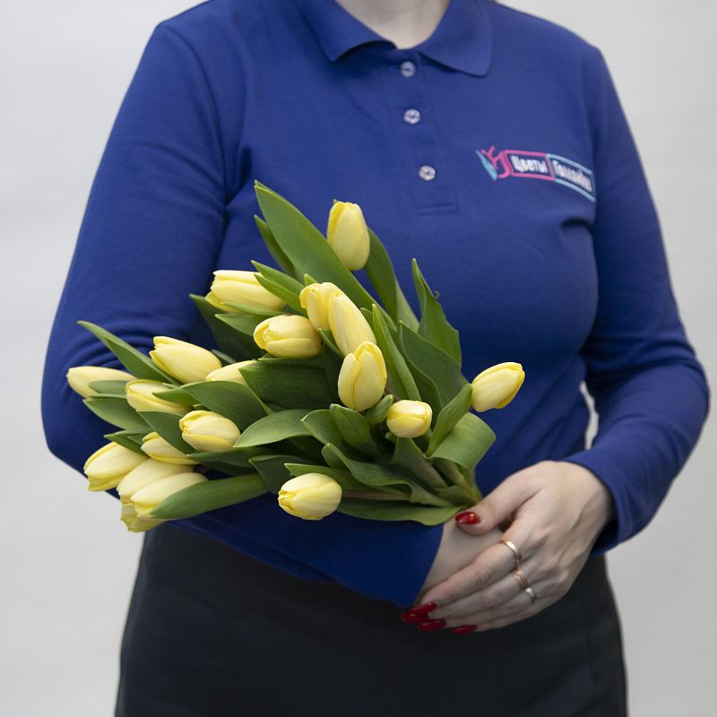 19 желтых тюльпанов фото