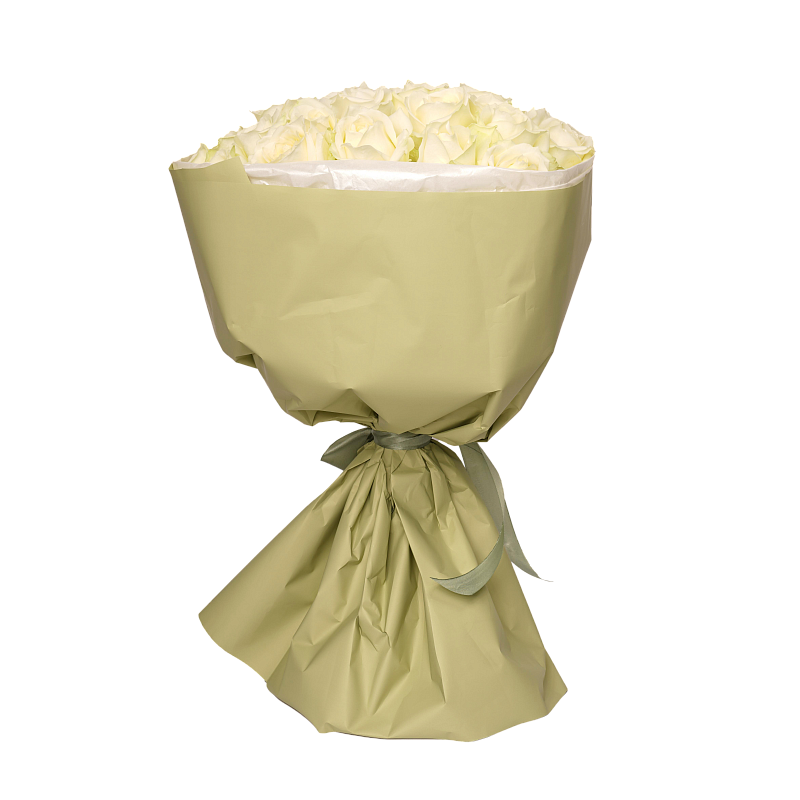 Букет из 25 роз Аваланч 50 см фото