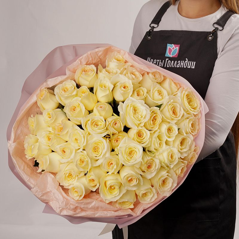 Букет из 51 розы Кендлайт Э 50 см фото