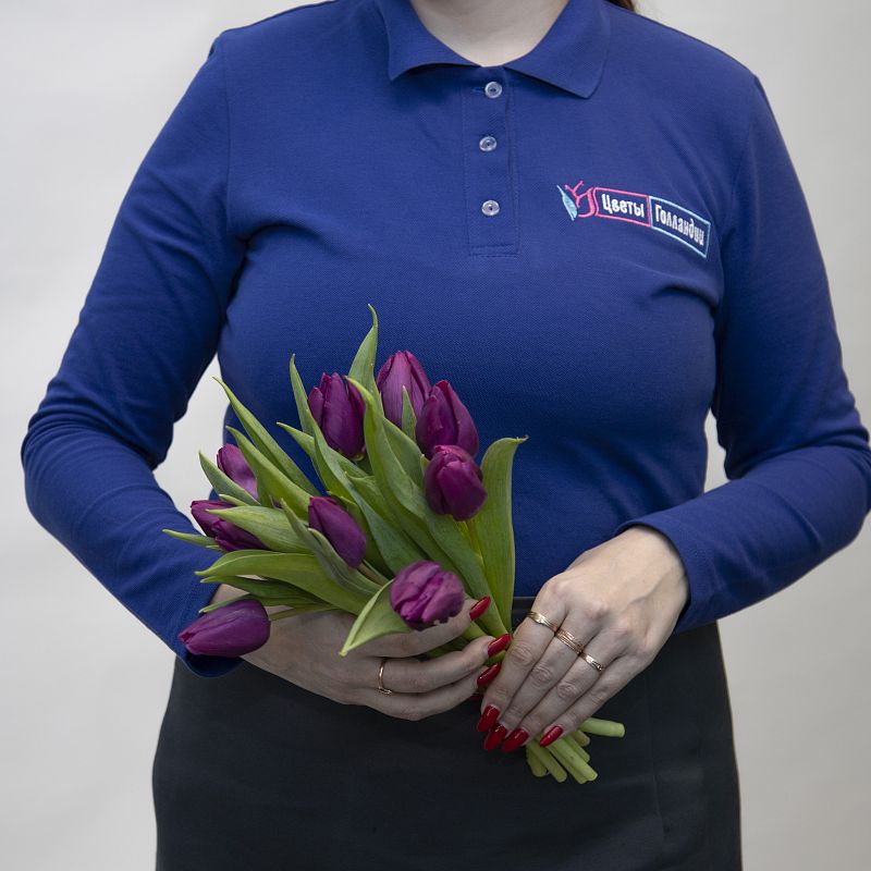 11 фиолетовых тюльпанов фото