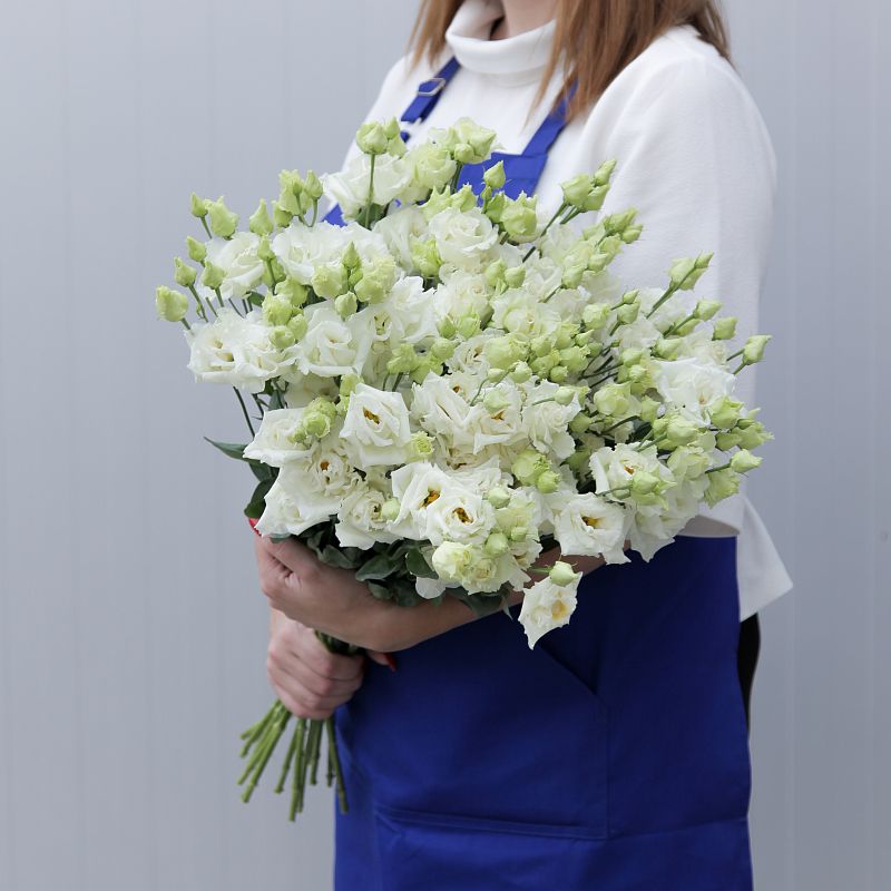 Белый лисиантус фото