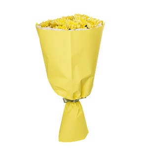 Букет из 5 жёлтых хризантем