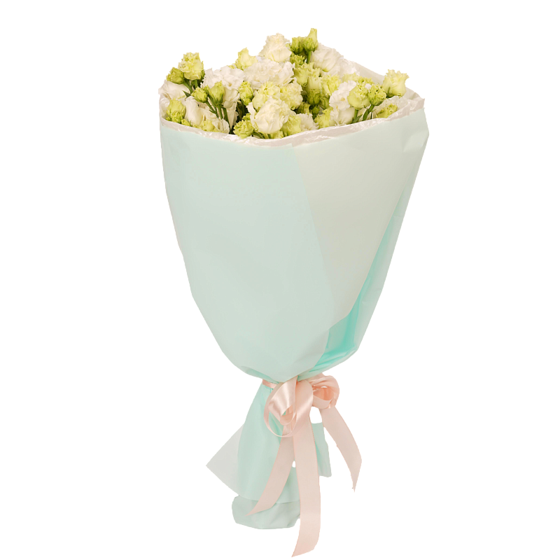 Белый лисиантус Алиса M фото